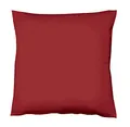 Produktbild: fleuresse 9200 Colours Interlock Jersey Kissenbezug aus 100% Baumwolle, Oekotex Standard 100, 40 x 40 cm, Bordeauxrot