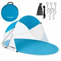 Produktbild: Trizand Strandmuschel Pop Up XXL 190x120x90 cm UV 30+ Strandzelt Sonnenschutz