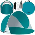 Produktbild: Strandzelt 190x86x120cm Strandmuschel Schutz Zelt Windschutz Sonnenschutz Blau
