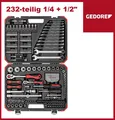 Produktbild: GEDORE Steckschlüsselsatz Sortiment 232-teilig 1/4