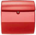 Produktbild: Burg Wächter Piano 886 R Kunststoff-Briefkasten, Querformat, Öffnungsstopp, Zeitungsfach, rot (35600)