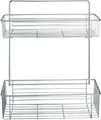 Produktbild: WENKO Wand Regal AVESTA Chrom mit 2 Ablagen Küchen Hängend Bad Gäste WC Fächer