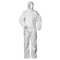 Produktbild: Schutzanzug gegen infizierende Risiken, Farbe: weiß, Gr.: XXL