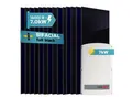 Produktbild: SUNNIVA® 7.0 kW Solaranlage, 14x 500 W Solarmodule Fullblack Bifacial, Wechselrichter SolarEdge SE7K (3-phasig)