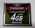 Produktbild: Transcend CF Compact Flash Ultra Karte Industrial 4 GB Speicherkarte