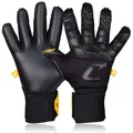 Produktbild: CATCH & KEEP Torwarthandschuhe Herren Fly Dark Soul Gr. 9 I Professionelle Torwarthandschuhe, Daumenunterstützung & dickerer Handgelenksbandage