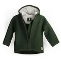 Produktbild: Ehrenkind Walkjacke, Jacke für Kinder aus Merino Schurwolle mit Reißverschluss (aus hochwertiger Walkwolle, atmungsaktiv und temperaturausgleichend) Jacke für Jungen und Mädchen grün 110/116