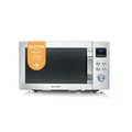Produktbild: SEVERIN 4-in-1 Mikrowelle „Crispy Wave“, Heißluft-Funktion bis 230°C, Heißluftfritteuse, Mikrowelle, Backofen & Grill, 95 min Timer, max. 2150 W Leistung, 25L, Silber/Edelstahl, MW 7982