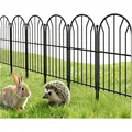 Produktbild: Gartenzaun Metall 6,2m lang schwarz wetterfest 20 Elemente dekorativ robust