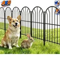 Produktbild: Gartenzaun Rostfrei Metall 61cm x 31cm 20 Panels 6,2m für Außenbereich