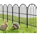 Produktbild: Gartenzäune 20 Stück 6,2 m lang rostfrei Dekorativ Schwarz aus Metall