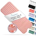 Produktbild: Toniamo Badewannenmatte rutschfest 100x40 cm | Extra Lange Badematte rutschfest | Antirutschmatte Badewanne ohne BPA | Badewannen Matte antibakteriell & maschinenfest | Anti Rutschmatte | Rosa