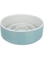 Produktbild: Trixie Slow Feeding Ceramic Bowl 0.45 l/ř 14 cm grey/blue TX24520