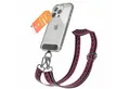 Produktbild: EAZY CASE Handykette Universal für alle Smartphones Boho/Wave/Leo Style, Kette zum Umhängen Universal Smartphonekette Kordel Pink Blau + Silber