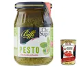 Produktbild: 3x Biffi Pesto Alla Genovese 100% Vegetale 190g Sauce+Italian Gourmet Polpa 400g