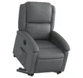 Produktbild: vidaXL Sessel Relaxsessel mit Aufstehhilfe Elektrisch Grau Kunstleder (1-St)
