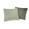 Produktbild: s.Oliver Doublesoft Kissenbezug 50x50 cm - super kuschelig & weich, Polyesterflausch 2 Stück grün