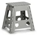 Produktbild: Zeller Tritthocker 13036, klappbar, aus Kunststoff, 1 Stufe, grau
