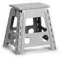 Produktbild: Klapphocker Höhe 39 cm Kunststoff Grau