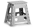 Produktbild: ZELLER Klapphocker 13036 aus Kunststoff, grau / Tritt / Klappstiege