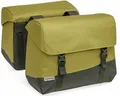 Produktbild: Doppelfahrradtasche New Looxs Joli 37 Liter 38 x 18 x 29 cm (2x) - oliv/gelb