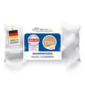 Produktbild: DormiGood Daunenkissen 40x80 - Made in Germany 3 Kammer Kopfkissen 40x80cm - Außenkammer aus 100% Daune - Federkissen 40 x 80 Allergiker geeignet - Kopfkissen 40x80 Federn und Daunen Füllung