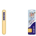 Produktbild: 3tlg. Dr. BEST Hand-Zahnbürste Clean Pro Atemfrisch mittel + Reise-Etui Gelb
