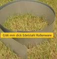 Produktbild: Rasenkante Metall 15 cm Edelstahl Meterware Rolle Band Rasenkantenband nirosta