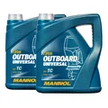 Produktbild: 8 (2x4) Liter MANNOL Outboard Universal 2-Takt-Öl für Jet Ski / Außenborder
