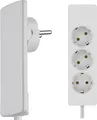 Produktbild: EVOline Plug-Verlängerungsleitung 1,5 m mit 3-fach Verteiler, Kunststoff weiß
