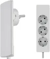 Produktbild: EVOline 151000156300 Steckdosenleiste 3fach Weiß Schutzkontakt 1St.