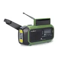 Produktbild: NEDIS RDDBCR2000 grün Notfallradio DAB+ FM Wecker, tragbar Batterie Solar