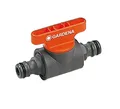 Produktbild: GARDENA 076-500 Kupplung mit Reg.-Vent.EAN- ausgezeichnet, schwarz/orange (1 Stück)