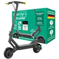 Produktbild: Egret Ey! 1 E Scooter mit Straßenzulassung – 500W Motor (1512W Peak), 10 Zoll Luftreifen, 65 km Reichweite, vollgefedert, LED Front- & Rücklicht, Blinker, Dreifach-Bremssystem