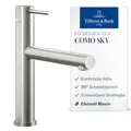 Produktbild: Villeroy & Boch Como Sky Hochdruck-Küchenarmatur mit Keramikkartusche, Strahlegler mit 360° Schwenkbereich, 153 mm Auslaufhöhe, Edelstahl massiv