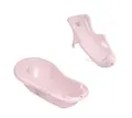 Produktbild: Hylat Baby Babybadewanne Baby Badewanne und WC Set – TÜV Rheinland zertifiziert – Hug Me, Lite, (2-teiliges SET, 2-tlg), Babywanne, Sitz – Rosa