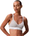Produktbild: Calvin Klein Damen BH Bralette Lightly Lined Elastischer Bund, Grau (Grey Heather), L