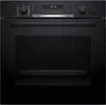 Produktbild: Bosch Einbau-Backofen HRG578CB7 | Dampfunterstützung | Pyrolyse | AirFry | 71L | 12 Heizarten | Home Connect | Schwarz, A+ (Spektrum: A+++ bis D)