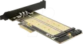 Produktbild: DELOCK 89630 - PCI Express Karte x4 > 1x M.2 Key B 1x M.2 Key M
