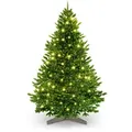 Produktbild: ArtiTree Künstlicher Weihnachtsbaum Künstliche Nordfichte mit LED – Weihnachtsbaum naturgetreu 150 cm