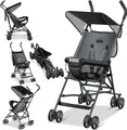 Produktbild: KIDIZ® Kinderwagen CITY Buggy Kinderbuggy klappbar Sportwagen Faltbar 360° 4-Zoll-Räder Inkl. Sonnen- und Regenverdeck zusammenklappbar 5-Punkt-Sicherheitsgurt ab 6 Monate