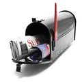 Produktbild: US Mailbox Amerikanisches Design Schwarz Briefkasten mit Fahne