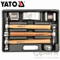 Produktbild: YATO Karosserie Ausbeulwerkzeug Satz Ausbeul-Hammer Ausbeulhammer Set 7-tlg