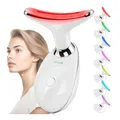 Produktbild: Gesichtsmassagegerät 3 Modi EMS Heißkompresse 45℃ V Shape für Damen Herren Weiß