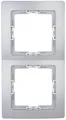 Produktbild: Kopp Rahmen Abdeckrahmen 2-fach Paris silber 308520068