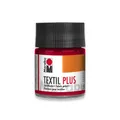 Produktbild: Marabu Textil Farbe Plus karmin rot 50ml Glas volldeckend waschbeständig Deckkra