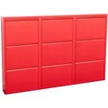 Produktbild: ebuy24 Schuhkipper, Rot, Holzwerkstoff, 150x106x16 cm, Garderobe, Schuhaufbewahrung, Schuhkipper