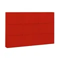 Produktbild: ebuy24 Pisa Schuhschrank mit Klappen/Türen in rot (150x106x16 cm)