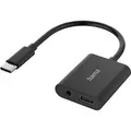 Produktbild: Hama Audio-Adapter 2in1 Audio + Laden USB-C-Stecker 3,5 mm Klinke/USB-C-Buchse