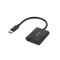 Produktbild: Hama Audio Adapter 2in1 USB-C auf 3,5mm Aux Klinke Stereo und USB-C-Ladebuchse